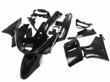 Billigste Kawasaki ZZR400 Motorrad Verkleidung 1993-2007 - Glanzendes Schwarz