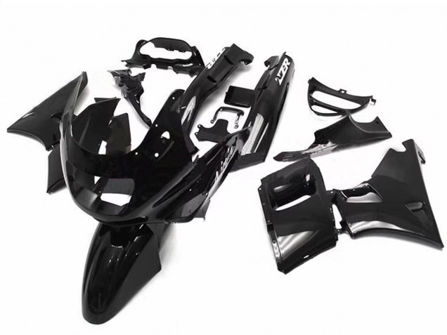 Billigste Kawasaki ZZR400 Motorrad Verkleidung 1993-2007 - Glanzendes Schwarz