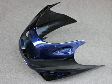 Billigste Kawasaki ZZR1100 Motorrad Verkleidung 1993-2003 - Glanzendes Blau Grau