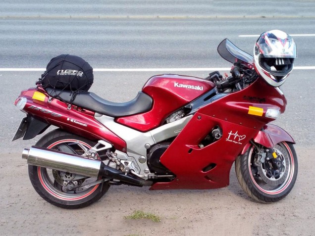 Billigste Kawasaki ZZR1100 Motorrad Verkleidung 1993-2003 - Rot
