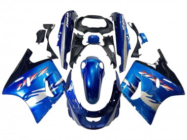 Billigste Kawasaki ZZR1100 Motorrad Verkleidung 1993-2003 - Blau Silber Schwarz