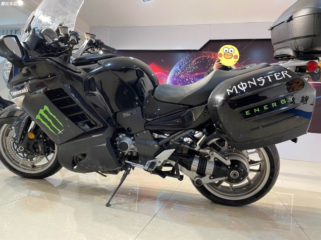 Billigste Kawasaki GTR1400/ZG1400 Motorrad Verkleidung 2007-2009 - Schwarz Monster