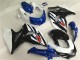 Billigste Suzuki GSXR 1000 Komplette Abs Verkleidung Kit 2009-2016 - Weiss Blau Schwarz