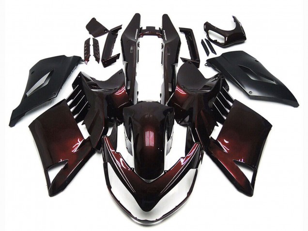 Billigste Kawasaki GTR1400/ZG1400 Motorrad Verkleidung 2007-2009 - Kastanienbraun Rot Schwarz