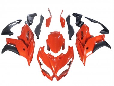 Billigste Kawasaki Versys 650 Motorrad Verkleidung 2015-2021 - Rot Matt Schwarz