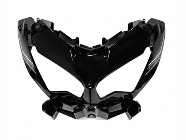 Billigste Kawasaki Versys 650 Motorrad Verkleidung 2022-2025 - Glanzendes Schwarz Weiss