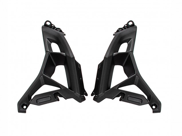 Billigste Kawasaki Versys 650 Motorrad Verkleidung 2022-2025 - Grun Glanzendes Schwarz