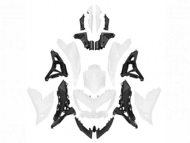 Billigste Kawasaki Versys 650 Motorrad Verkleidung 2022-2025 - Weiss