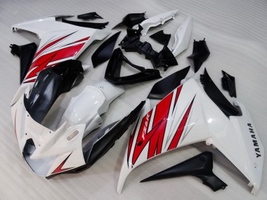 Billigste Yamaha FZ6R Motorrad Verkleidung 2009-2015 - Weiss Rot Schwarz