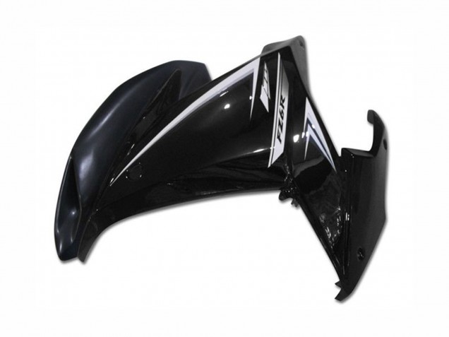 Billigste Yamaha FZ6R Motorrad Verkleidung 2009-2015 - Glanzendes Schwarz Weiss