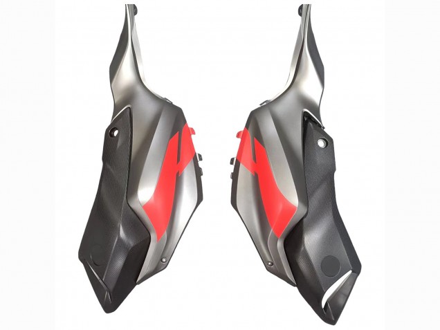 Billigste Yamaha MT07/FZ07 Motorrad Verkleidung 2012-2017 - Grau Rot