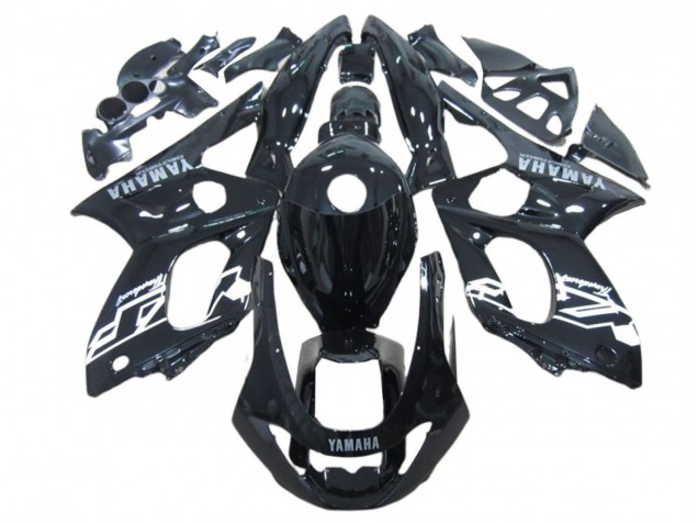 Billigste Yamaha YZF600R Thundercat Motorrad Verkleidung 1996-2007 - Glanzendes Schwarz Weiss