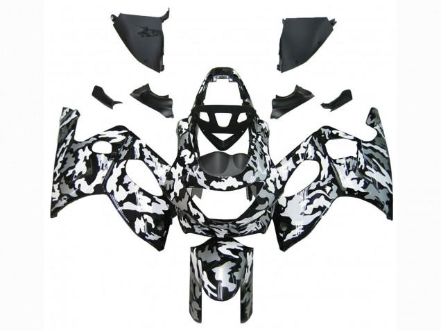 Billigste Yamaha YZF600R Thundercat Motorrad Verkleidung 1996-2007 - Schwarz Weiss Grau Camouflage