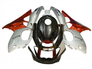 Billigste Yamaha YZF600R Thundercat Motorrad Verkleidung 1996-2007 - Schwarz Silber Orange