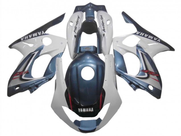 Billigste Yamaha YZF600R Thundercat Motorrad Verkleidung 1996-2007 - Dunkel Blau Weiss