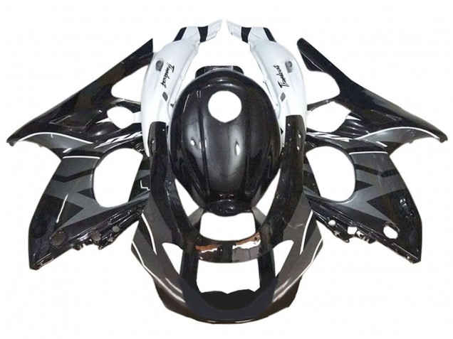 Billigste Yamaha YZF600R Thundercat Motorrad Verkleidung 1996-2007 - Glanzendes Schwarz Grau Weiss
