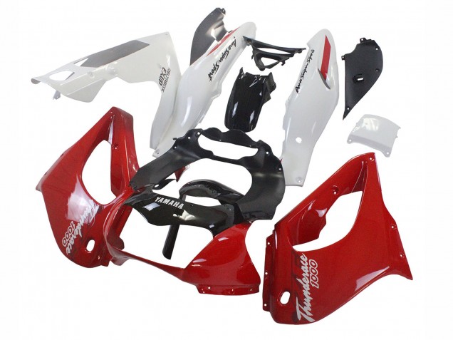 Billigste Yamaha YZF 1000R Thunderace Motorrad Verkleidung 1997-2007 - Rot Schwarz Weiss Thunderace