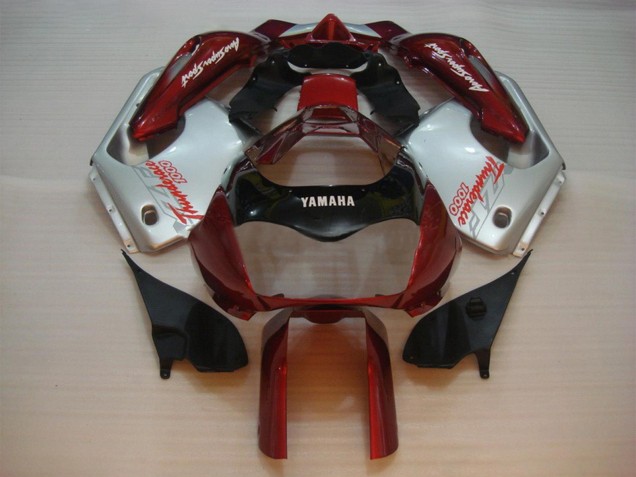 Billigste Yamaha YZF 1000R Thunderace Motorrad Verkleidung 1997-2007 - Rot Silber Thunderace