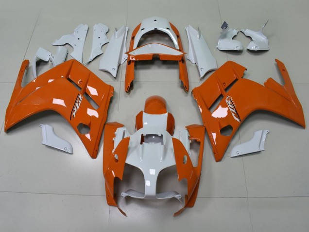 Billigste Yamaha FJR1300 Motorrad Verkleidung 2001-2006 - Orange Weiss