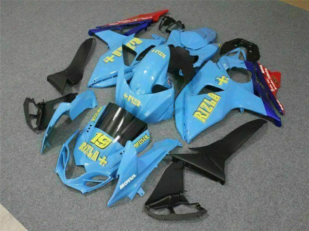 Billigste Suzuki GSXR 1000 Motorrad Verkleidung 2009-2016 - Blau Gelb Rizla 19 Rot