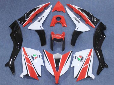 Billigste Yamaha TMAX530 Motorrad Verkleidung 2012-2014 - Rot Weiss Schwarz