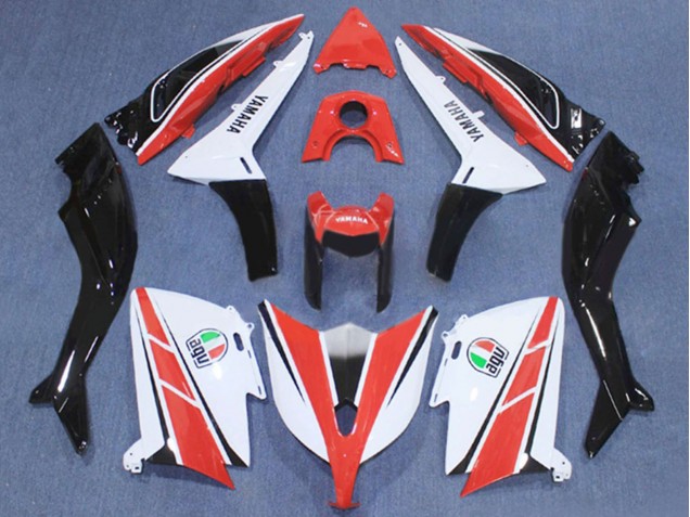 Billigste Yamaha TMAX530 Motorrad Verkleidung 2012-2014 - Rot Weiss Schwarz