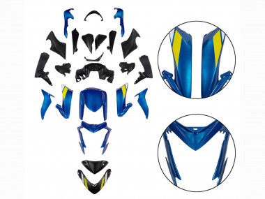Billigste Suzuki GSX-S 1000 Motorrad Verkleidung 2015-2020 - Schwarz Blau