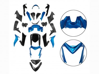 Billigste Suzuki GSX-S 1000 Motorrad Verkleidung 2015-2020 - Blau Schwarz