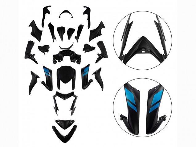Billigste Suzuki GSX-S 1000 Motorrad Verkleidung 2015-2020 - Schwarz mit Blau