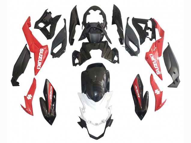 Billigste Suzuki GSX-S 750 Motorrad Verkleidung 2017-2022 - Rot Weiss