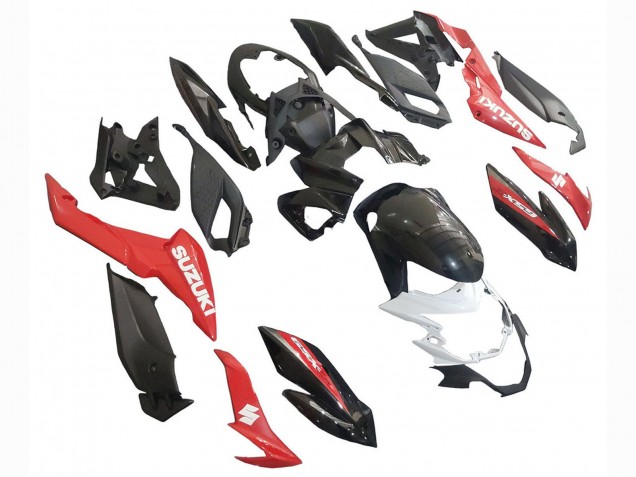 Billigste Suzuki GSX-S 750 Motorrad Verkleidung 2017-2022 - Rot Weiss
