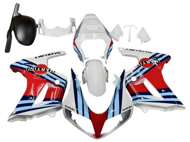 Billigste Suzuki SV650 Motorrad Verkleidung 2003-2013 - Weiss Rot Blau Martini