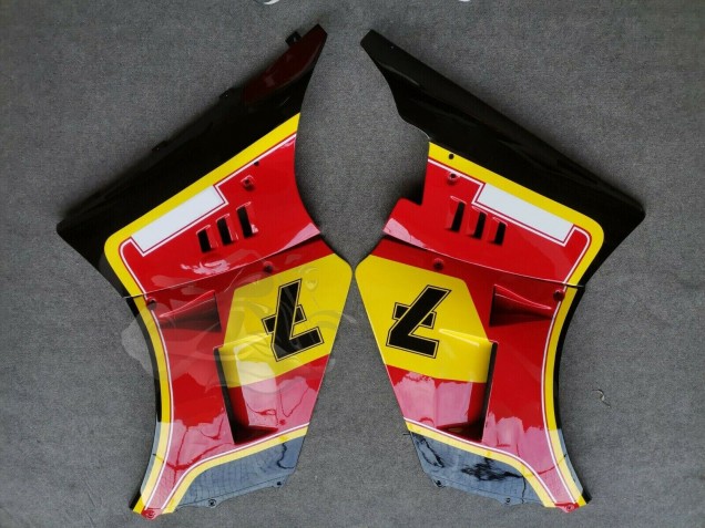 Billigste Suzuki RG400 RG500 RG400/500 Motorrad Verkleidung 1984-1987 - Rot Gelb Schwarz 7