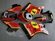 Billigste Suzuki RG400 RG500 RG400/500 Motorrad Verkleidung 1984-1987 - Rot Gelb Schwarz 7