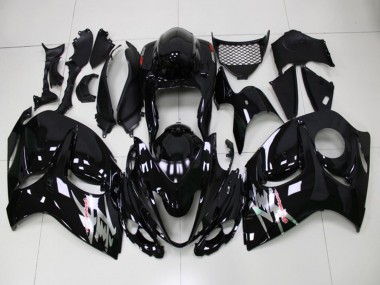 Billigste Suzuki GSXR 1300 Hayabusa Motorrad Verkleidung 2008-2020 - Glanzendes Schwarz
