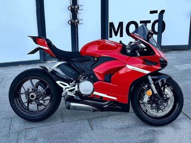 Billigste Ducati Panigale V2 Motorrad Verkleidung 2020-2024 - Rot Weiss