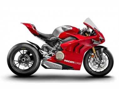 Billigste Ducati Panigale V4 V4S Motorrad Verkleidung 2020-2021 - Silber Rot