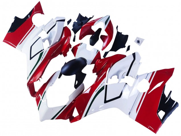 Billigste Ducati Panigale V4 V4S Motorrad Verkleidung 2018-2019 - Weiss Rot Grun Glanzendes Schwarz