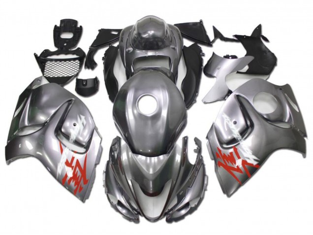 Billigste Suzuki GSXR 1300 Hayabusa Motorrad Verkleidung 2008-2020 - Silber