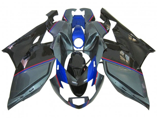 Billigste BMW K1200S Motorrad Verkleidung 2005-2010 - Glanzendes Schwarz Grau Blau Rot