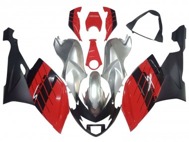 Billigste BMW K1200S Motorrad Verkleidung 2005-2010 - Silber Rot Schwarz