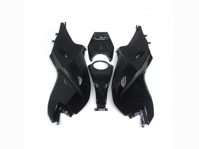Billigste BMW K1200S Motorrad Verkleidung 2005-2010 - Glanzendes Schwarz Matt Schwarz