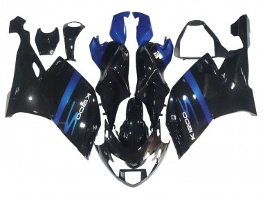 Billigste BMW K1200S Motorrad Verkleidung 2005-2010 - Blau Glanzendes Schwarz