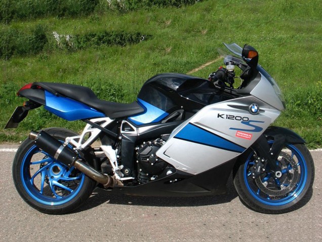 Billigste BMW K1200S Motorrad Verkleidung 2005-2010 - Silber Blau Schwarz