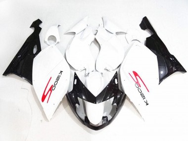 Billigste BMW K1200S Motorrad Verkleidung 2005-2010 - Weiss Glanzendes Schwarz