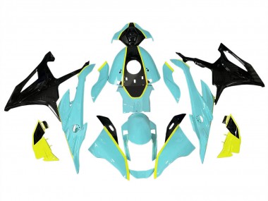 Billigste BMW S1000RR Motorrad Verkleidung 2023-2024 - Hellgrun Gelb Schwarz