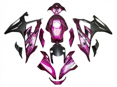 Billigste BMW S1000RR Motorrad Verkleidung 2023-2024 - Lila Matt Schwarz
