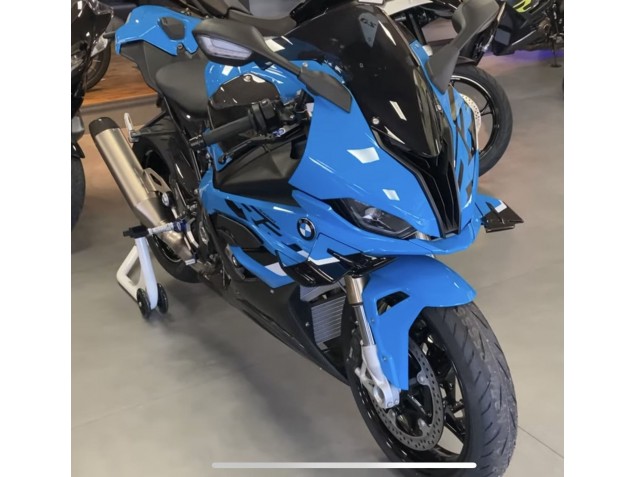 Billigste BMW S1000RR Motorrad Verkleidung 2023-2024 - Blau Schwarz