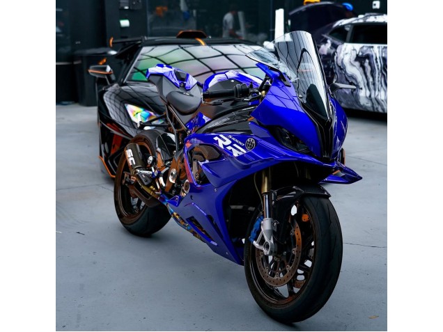 Billigste BMW S1000RR Motorrad Verkleidung 2023-2024 - Glanzendes Dunkel Blau