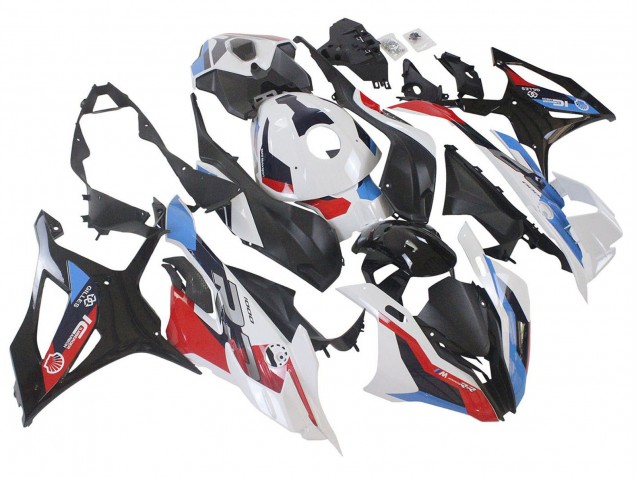 Billigste BMW S1000RR Motorrad Verkleidung 2023-2024 - Weiss Blau Rot Matt Schwarz